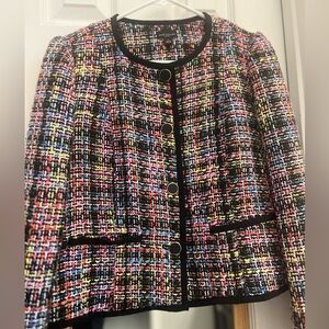 Ann Taylor Multicolor Tweed Jacket